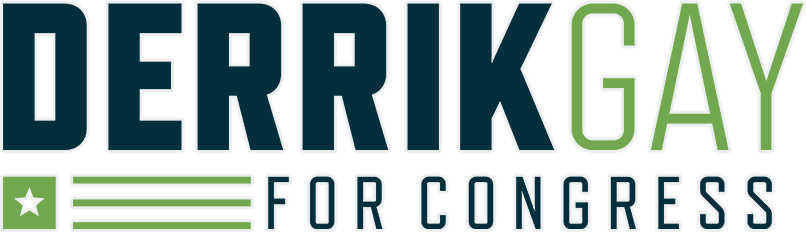 Derrik Gay for Congress campaign logo